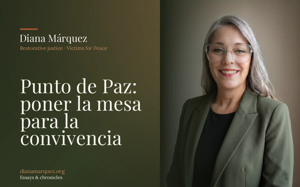 Punto de Paz: poner la mesa para la convivencia