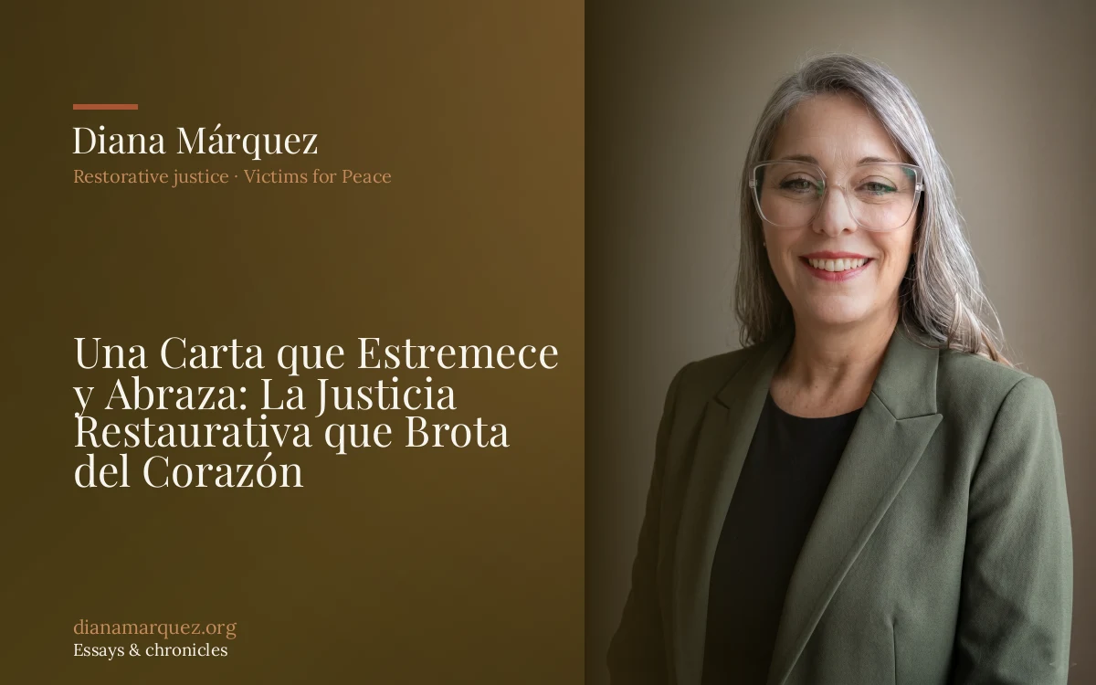 Una Carta que Estremece y Abraza: La Justicia Restaurativa que Brota del Corazón